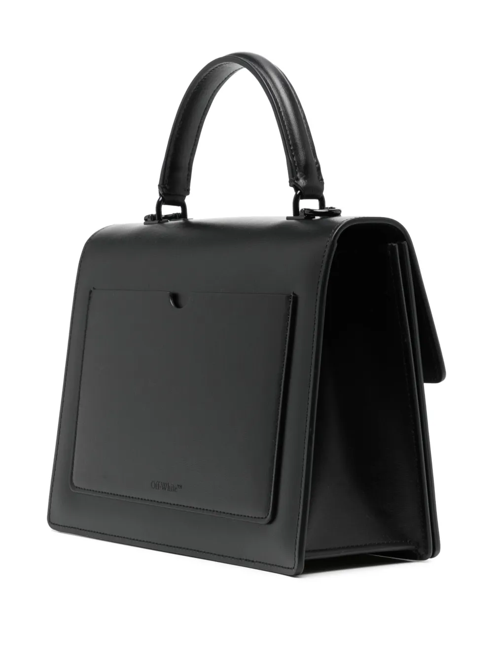 Off-white Jitney Top-handle Bag In Black