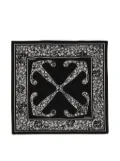 Off-White Arrows-print silk foulard - Black