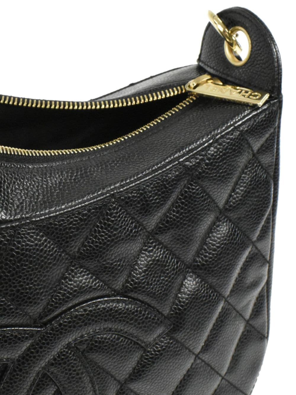 2002 Chanel Black Quilted Caviar Leather Timeless Kelly at 1stDibs