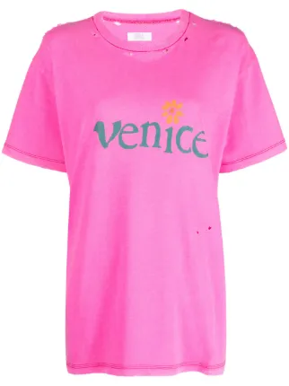ERL Venice ダメージ Tシャツ | ピンク | FARFETCH JP ERL Venice ダメージ Tシャツ | ピンク | FARFETCH JP