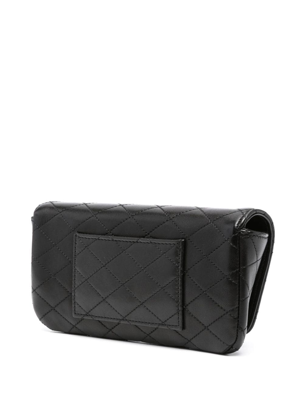 Shop Saint Laurent Mini Quilted Leather Crossbody Bag In Schwarz