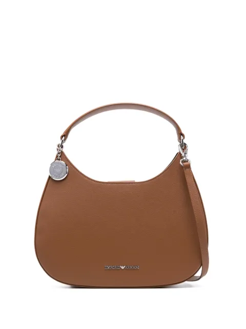 Emporio Armani logo-plaque hobo shoulder bag