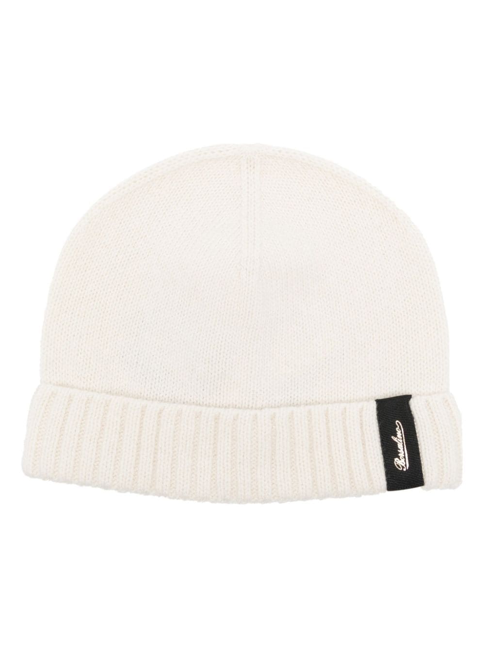 Borsalino City logo patch Cashmere Beanie Farfetch