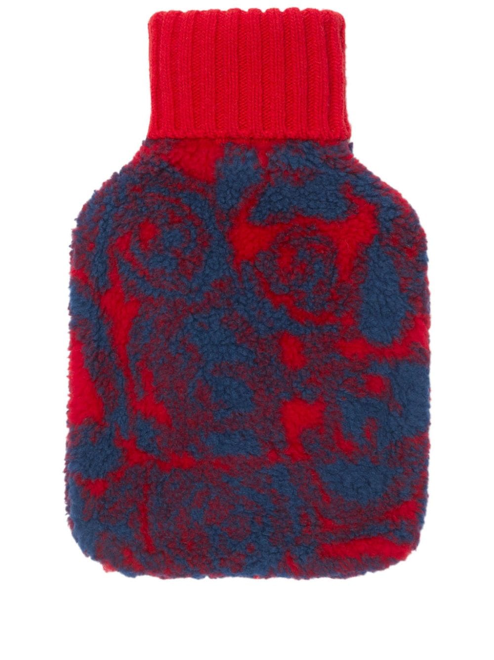 Burberry Rose-print Fleece Hot Water Bottle In Blue