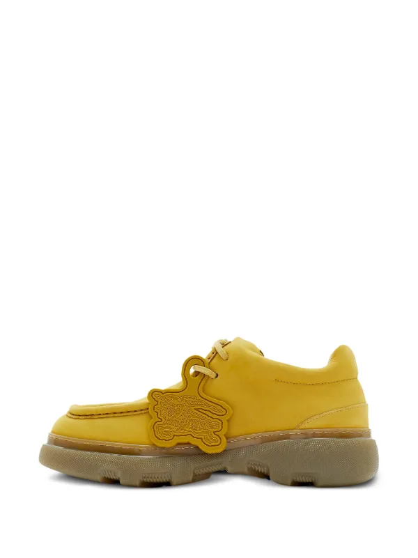 Burberry Creeper Suede Derby Shoes Yellow FARFETCH BE