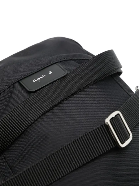 agnès b. logo-patch zipped messenger bag P198VNR5 - 3