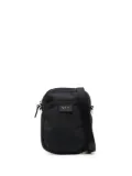 agnès b. logo-patch zipped messenger bag - Black