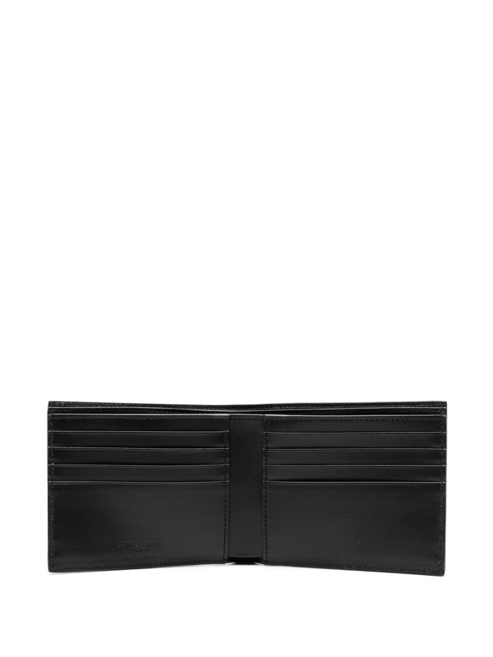 Shop Saint Laurent Paris East/west Leopard-print Leather Wallet In Schwarz