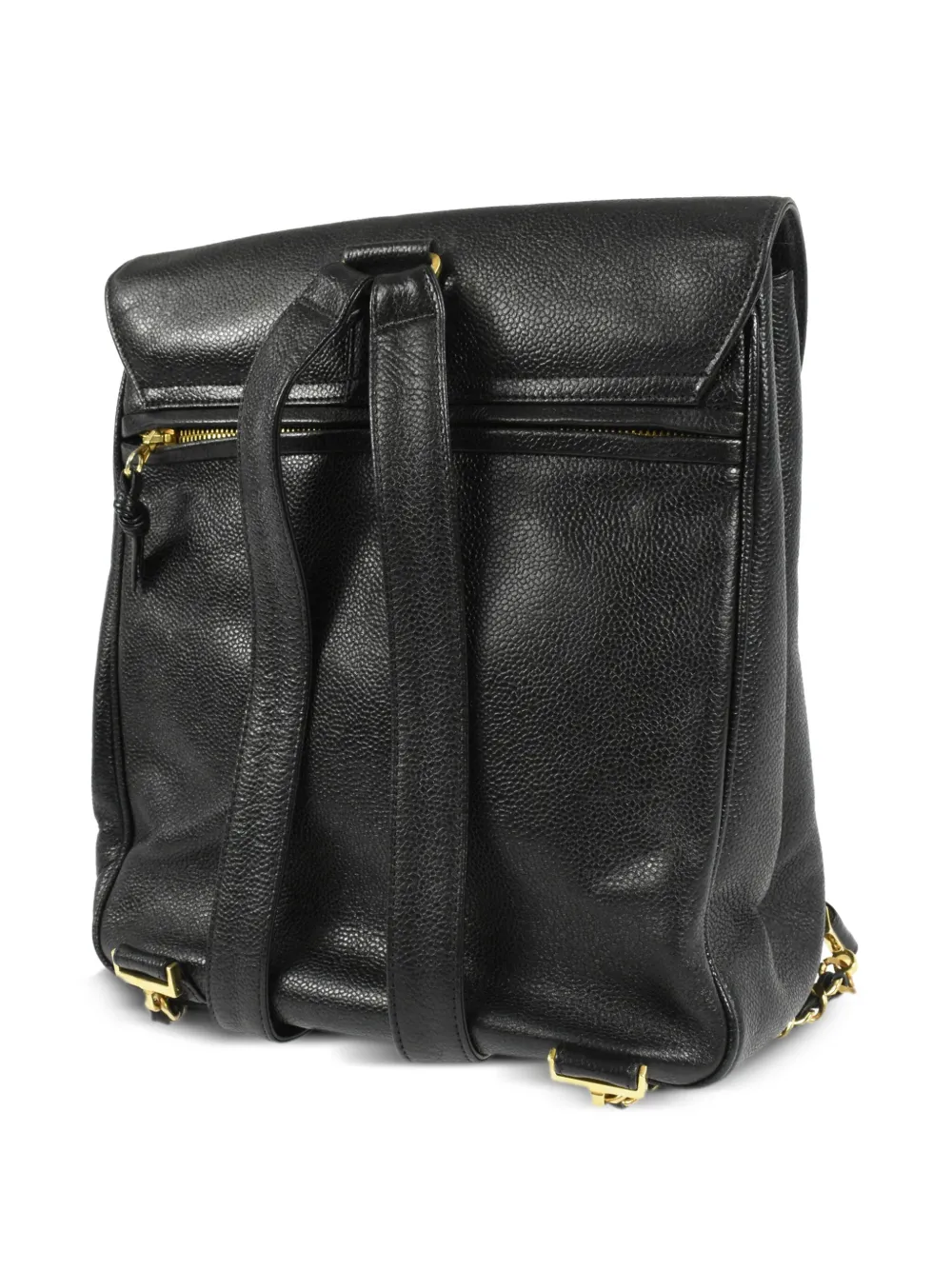 CHANEL Pre-Owned 1995 rugzak met omslag - Zwart