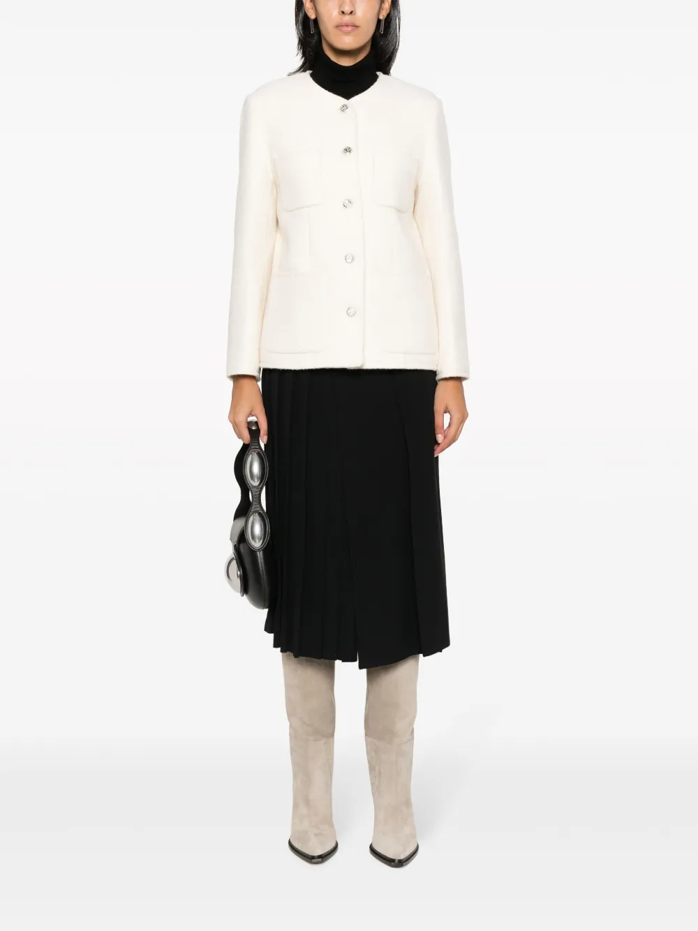 DUNST Tweed jack - Beige