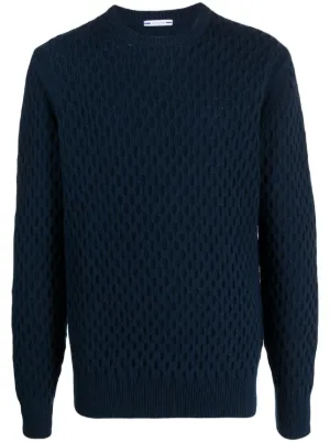 Jacob Coh n crew neck chunky knit Jumper Farfetch