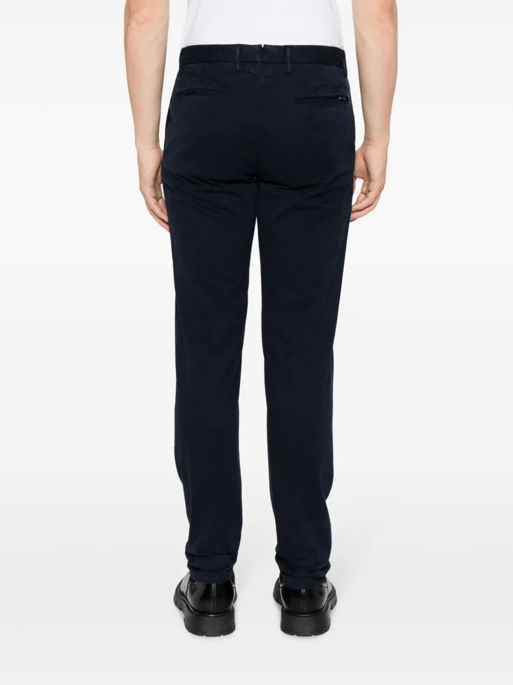 Incotex Chino in katoenmix Blauw