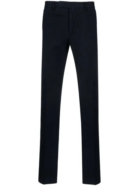 Incotex mid-rise cotton blend tapered chinos