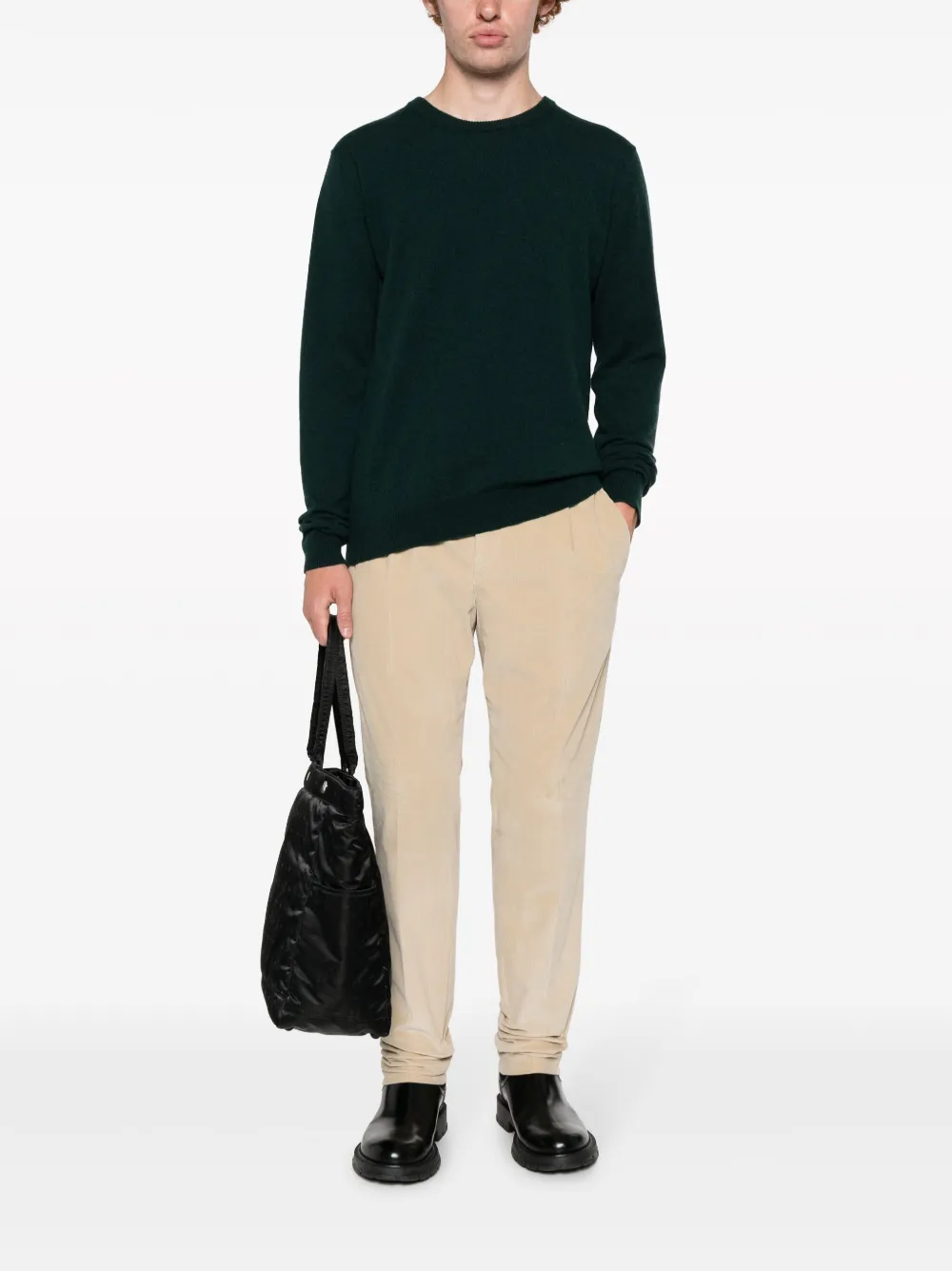 PT Torino Broek met trekkoordtaille - Beige