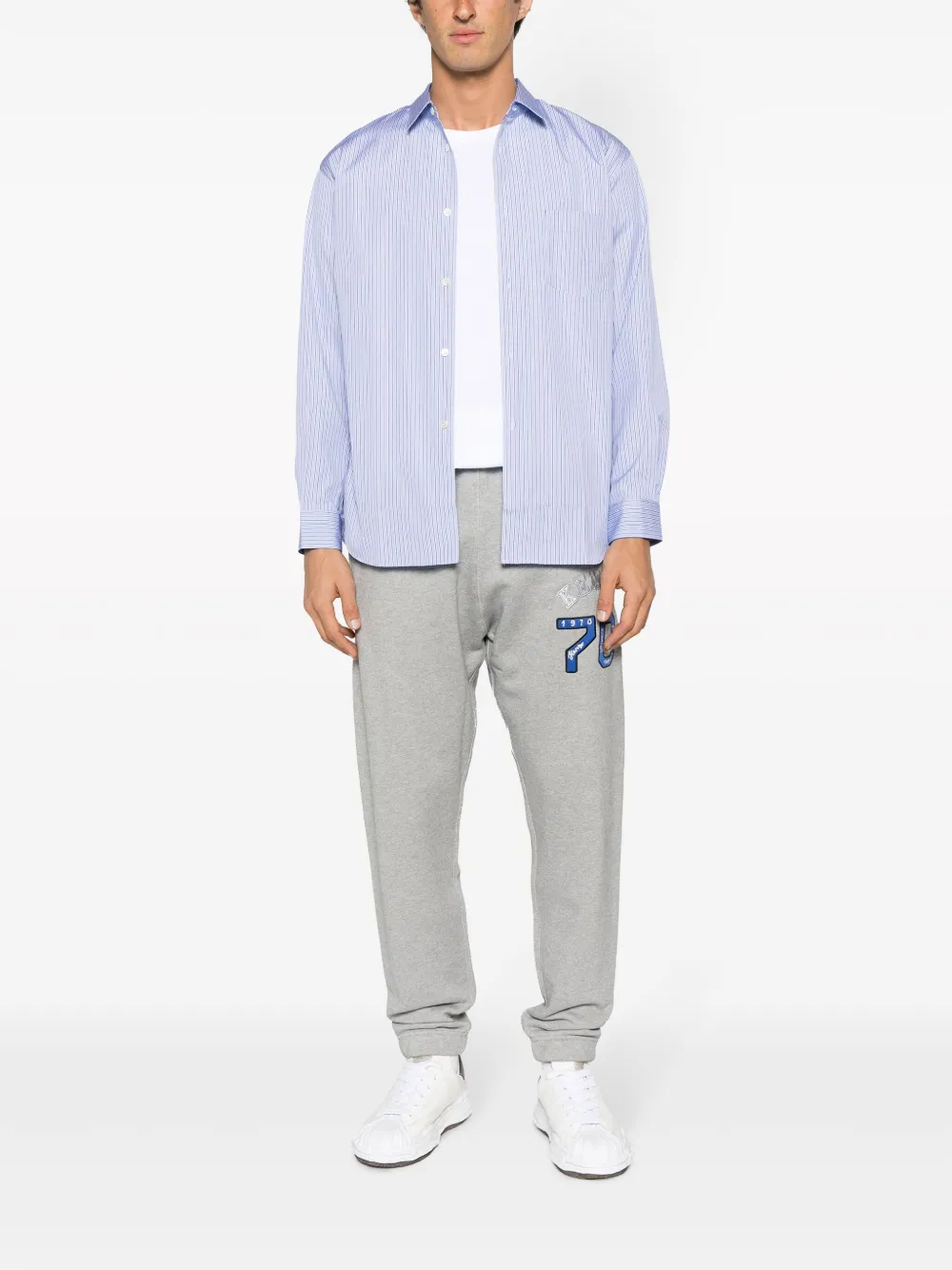 Comme Des Garçons Shirt Gestreept overhemd - Blauw