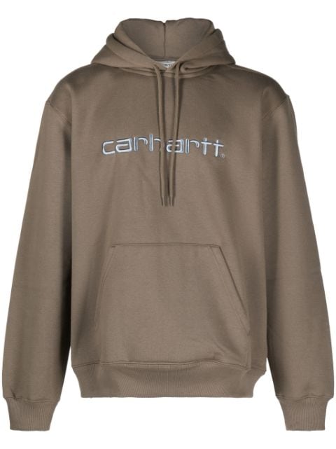 Carhartt WIP logo-embroidered jersey hoodie