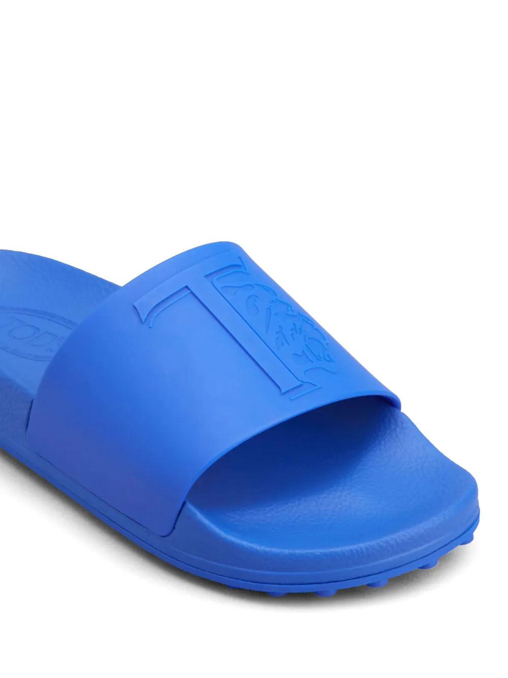 Tod's Logo-embossed Slides In Blau