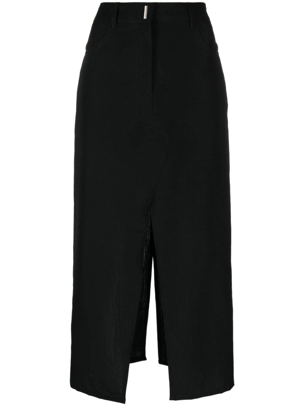 Givenchy High-waisted Maxi Skirt In Black