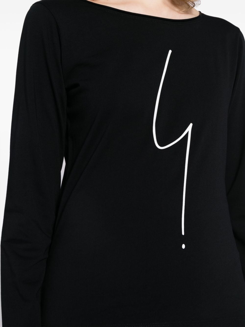 Shop Agnès B. Point D'ironie Cotton T-shirt In Black