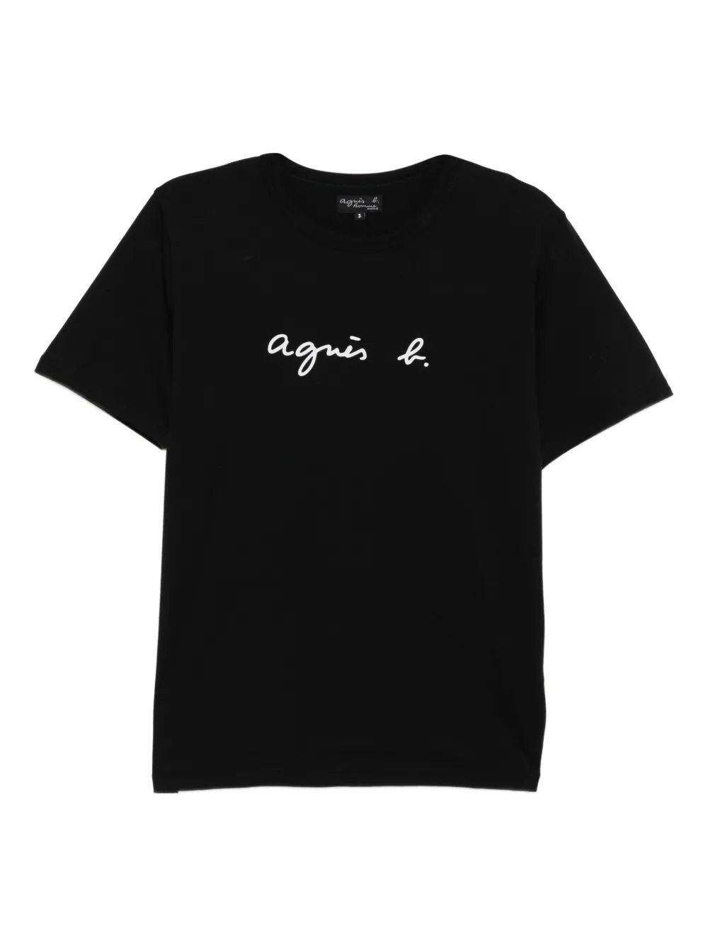 agnès b.  playera con logo estampado | negro | Image 1
