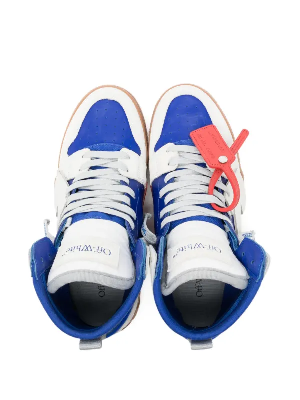 off white blue high top sneakers