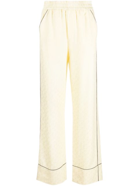 Off-White logo-jacquard elasticated trousers Women