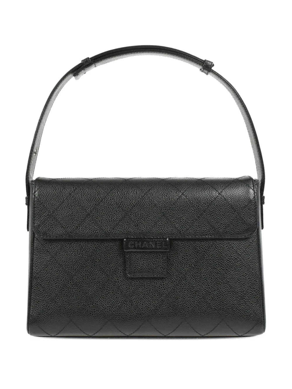 CHANEL Pre-Owned 1998 diamond-stitching handbag – Black