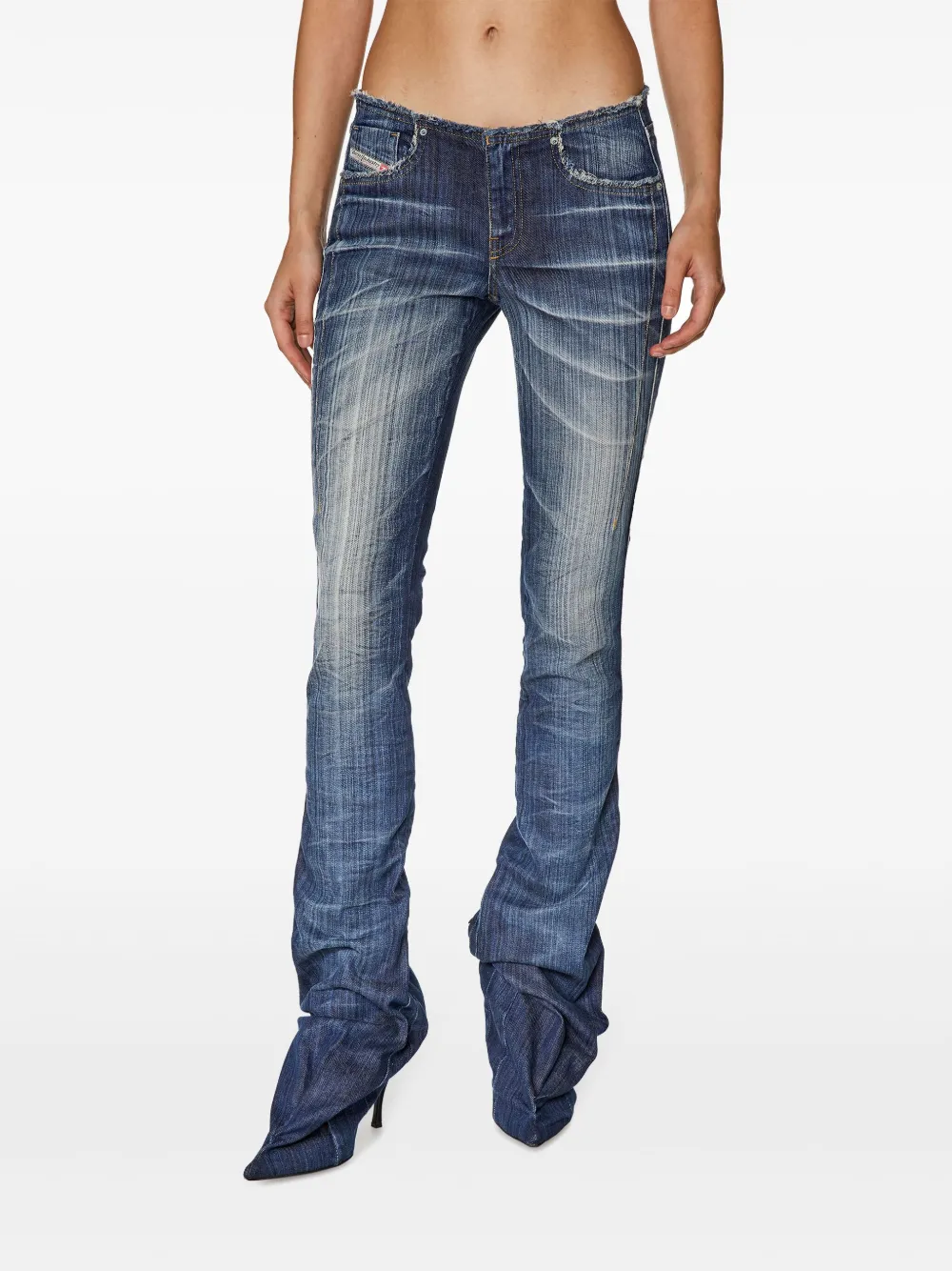Diesel Bootcut jeans Blauw