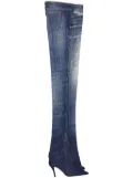 Diesel heeled low-rise bootcut jeans - Blue