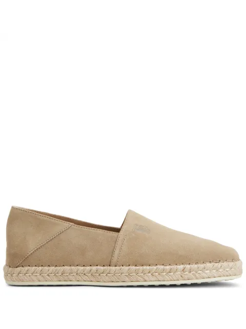 Tod's logo-embossed leather espadrilles