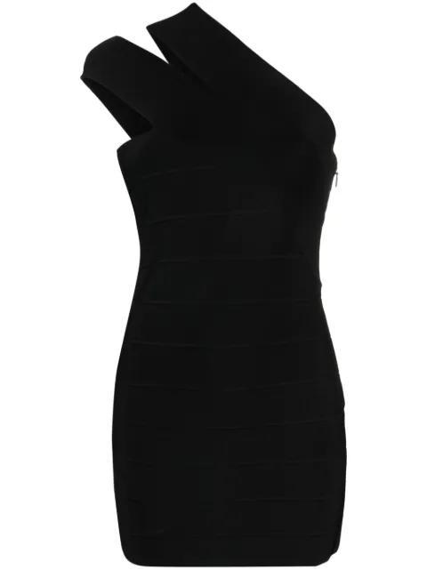 Hervé Léger Icon one-shoulder panelled minidress