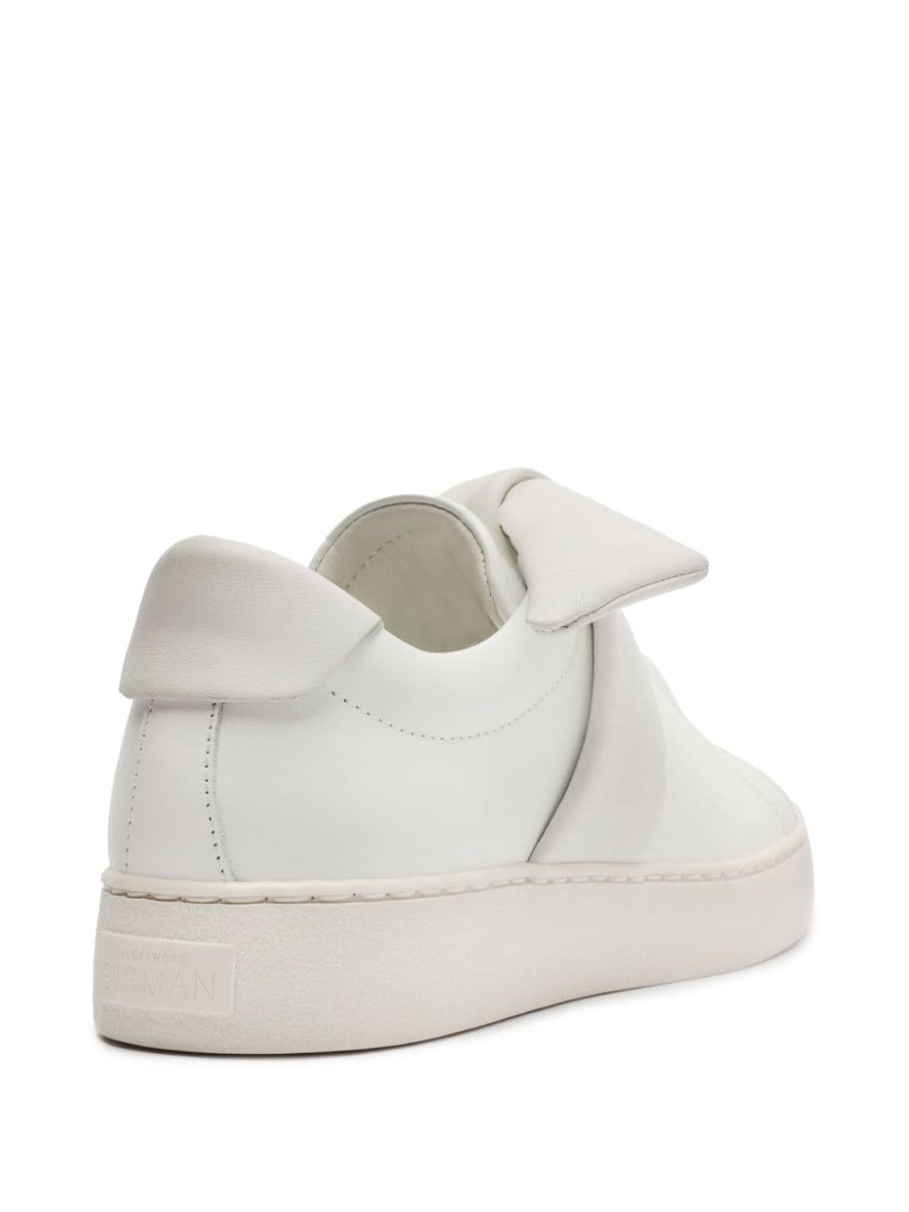 Shop Alexandre Birman Clarita Asymmetric Slip-on Sneakers In White