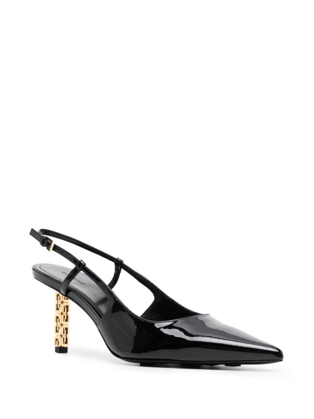 Shop Givenchy G Cube 80mm Patent-leather Pumps In Black