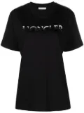 Moncler sequin-embellished cotton T-shirt - Black