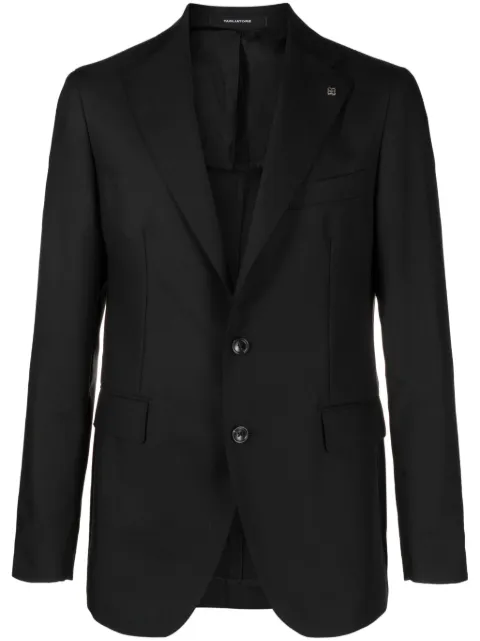 Tagliatore blazer con botones y placa del logo