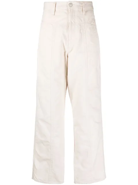 MARANT ÉTOILE cotton straight-leg trousers