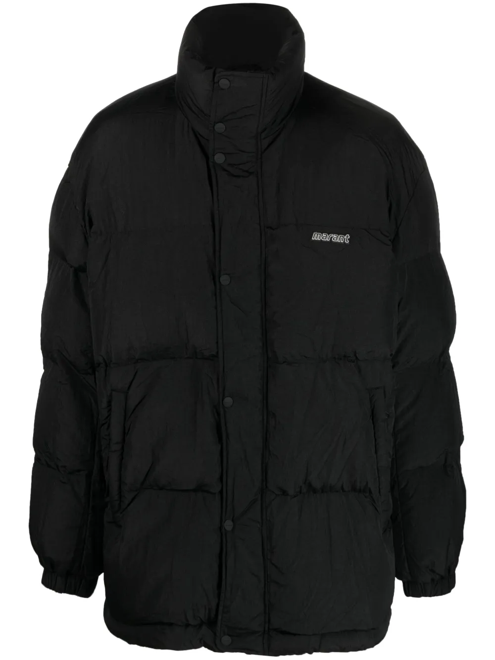 Isabel Marant Padded Dilma Coat In Schwarz