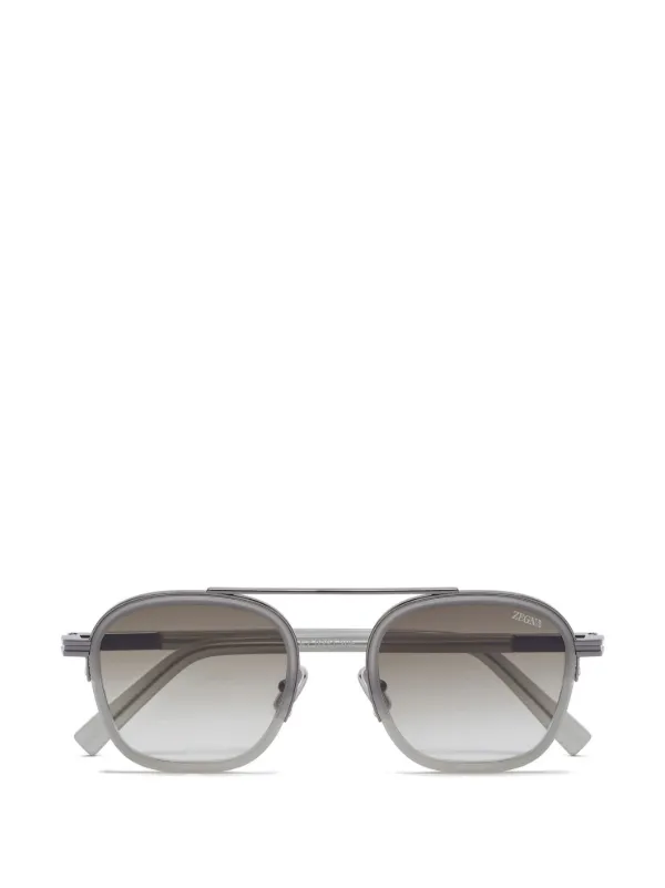 Zegna Óculos De Sol Orizzonte I | Cinza | FARFETCH BR