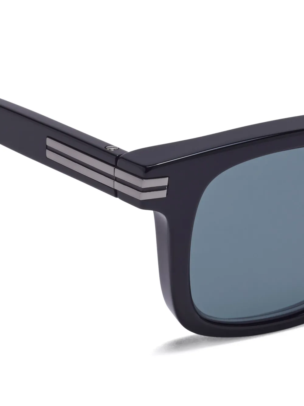 Zegna Zonnebril met rond montuur Zwart