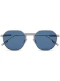 Zegna oval-frame tinted-lenses sunglasses - Grey