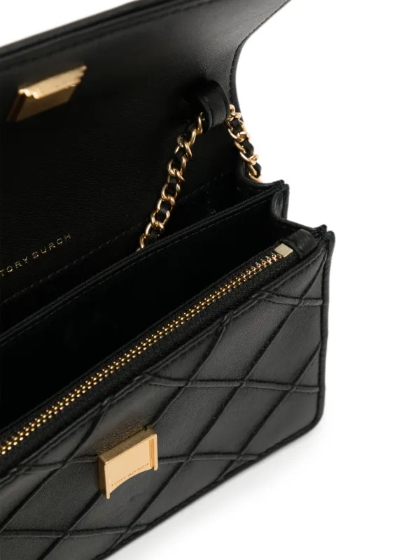 Black quilted tory online burch purse