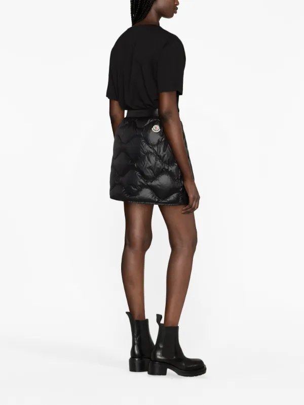 Moncler quilted shop skirt