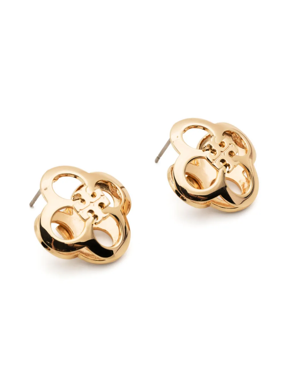 Tory Burch Kira Clover logo plaque earrings Smart Closet