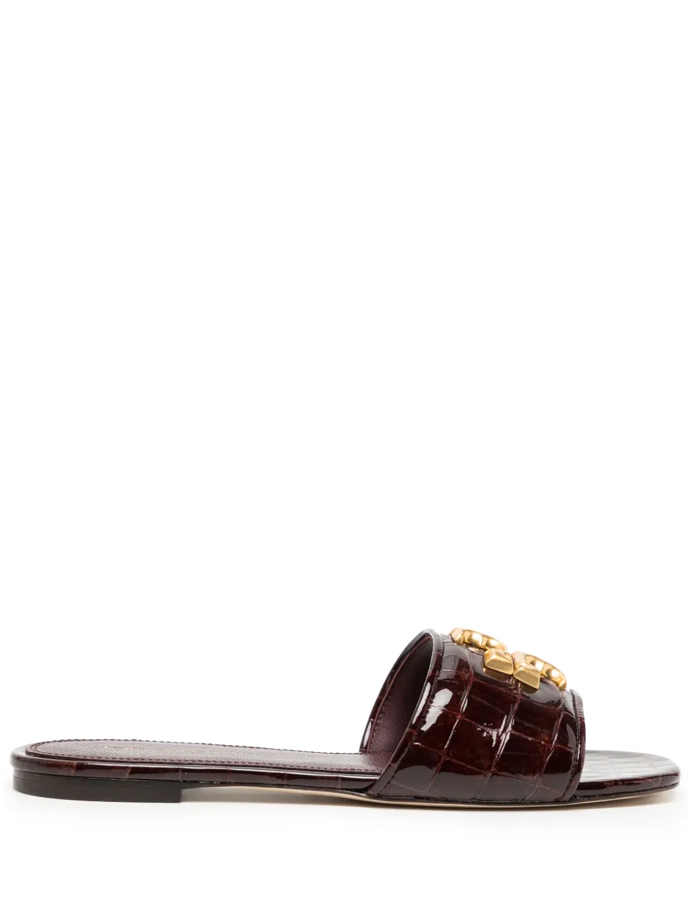Tory Burch Eleanor leather slides Brown