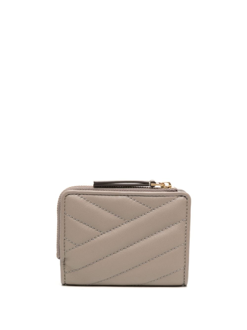 chevron quilted leather wallet