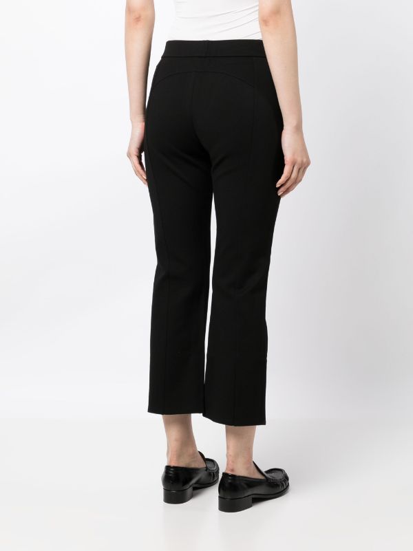 Cropped flared trousers