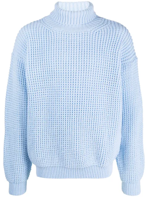 Family First logo-patch crochet jumper