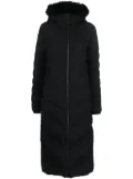 Moose Knuckles faux-fur hooded padded coat - Black
