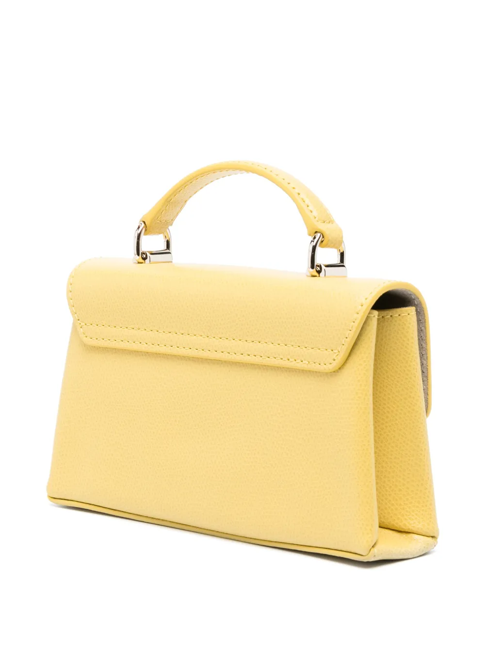 Furla Mini 1927 Leather Tote Bag In Yellow