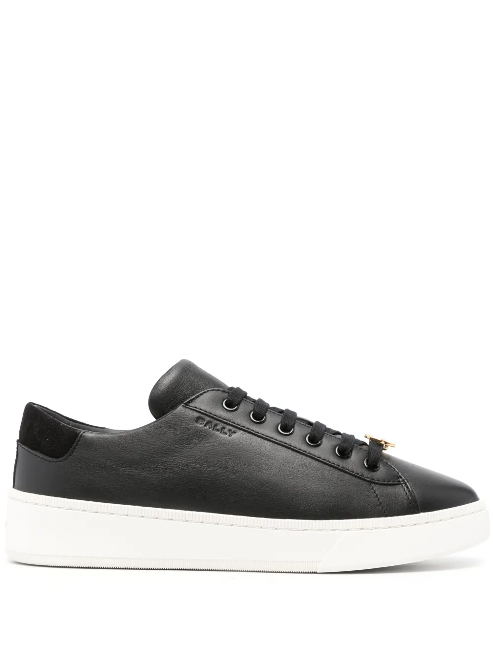 Bally Raise Sneakers In Black And White Leather | ModeSens